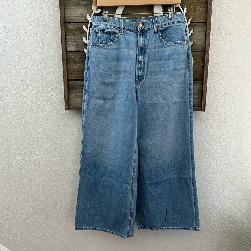 MOTHER snacks high waisted funnel ankle jeans size 31 NWT